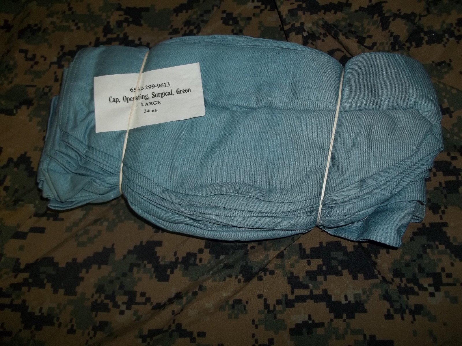 *1 Vietnam military 1986 medical cap operating surgical green LARGE