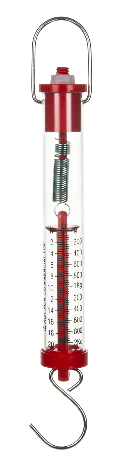 Newton Force Meter Spring Scale – Max Capacity 20N, 2Kg, Dual Scale Labeled