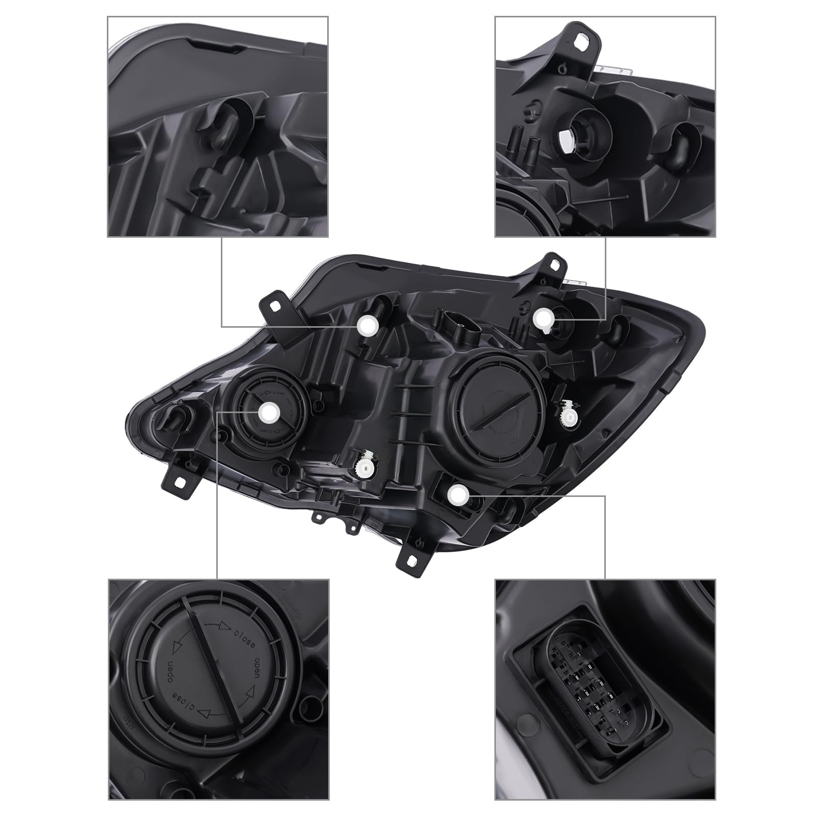 Halogen Direct Replacement Front Headlamps for 2014-2018 Sprinter Right