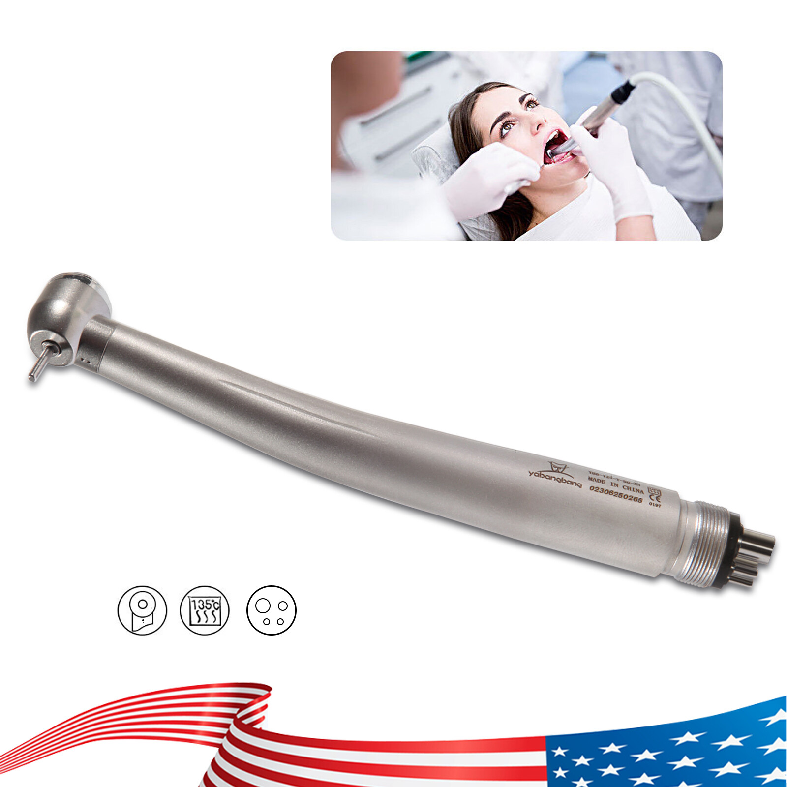 Large Torque Dental Push Button High Speed Handpiece 4Hole fit NSK PANA MAX YDA4