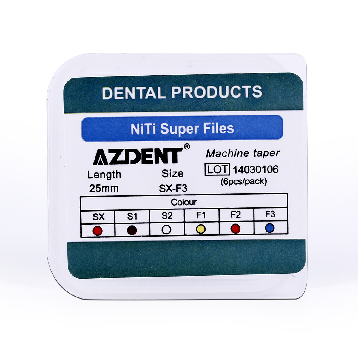 5X AZDENT Dental Endodontic Engine Use NiTi Super Rotary Files 25mm
