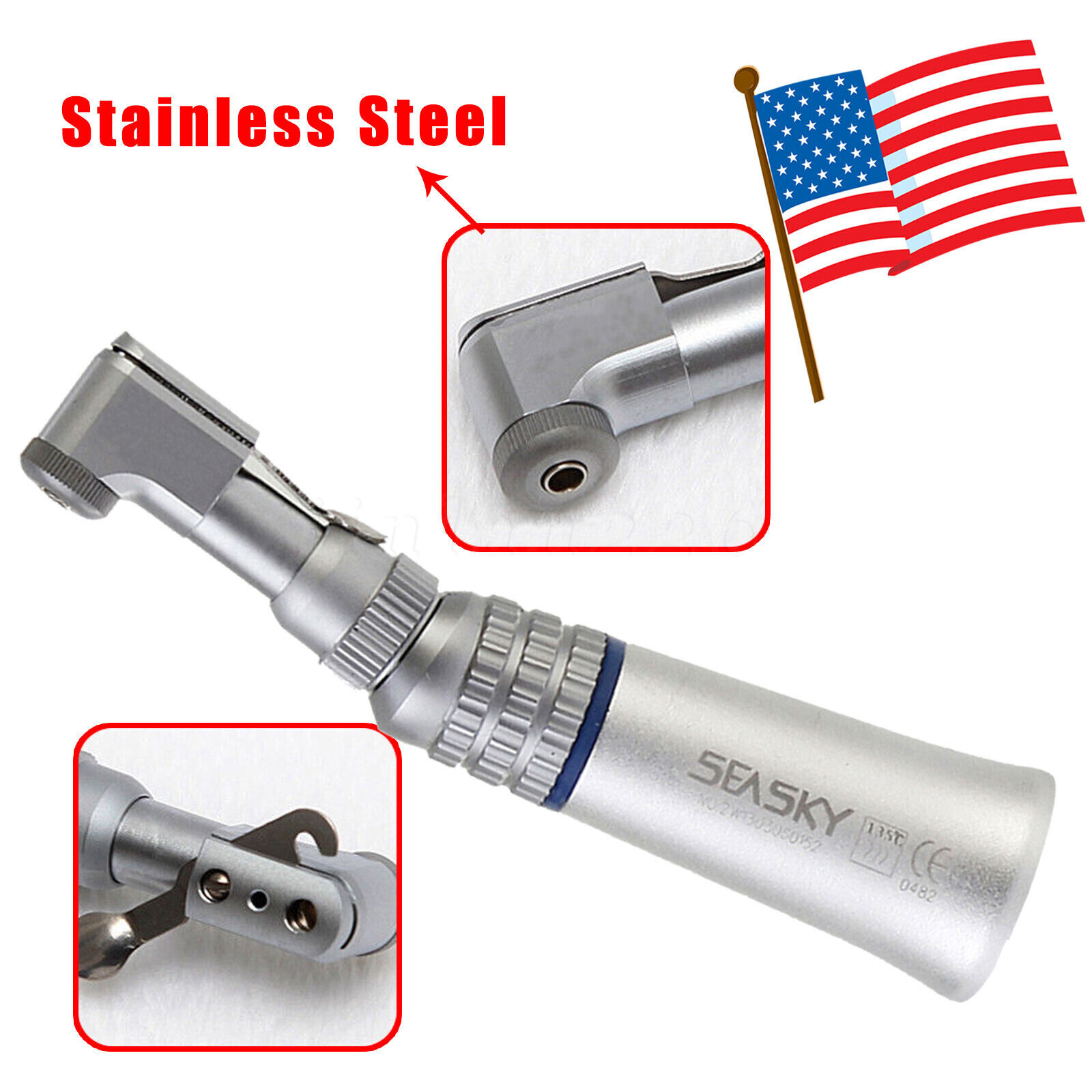 NSK Style Dental Slow Low Speed Contra Angle Handpiece Latch E-Type Attach YP4/2