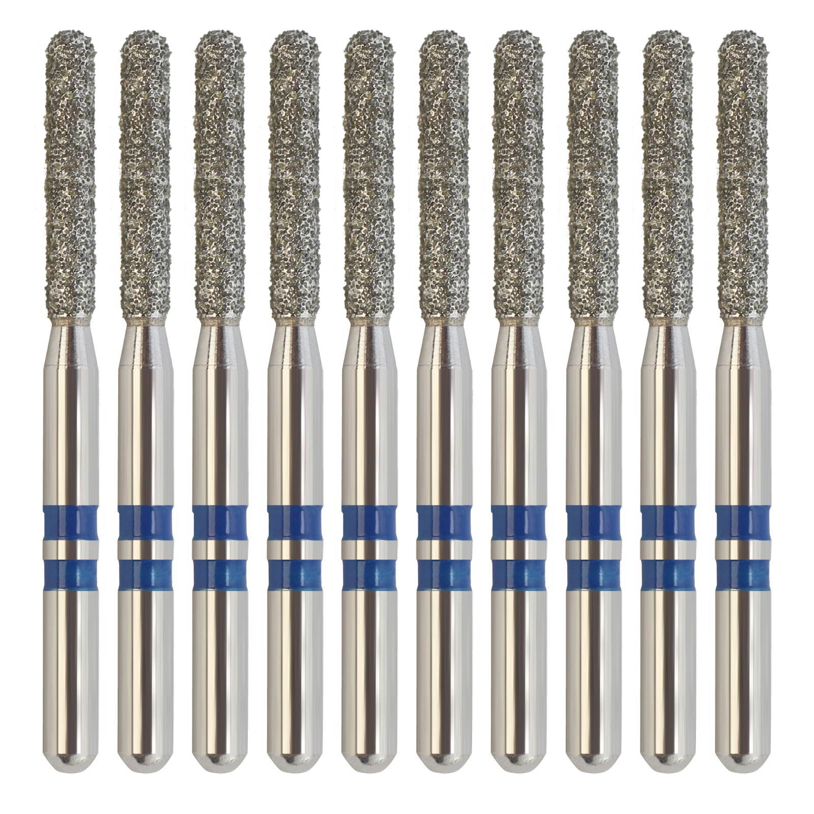 Zirconia Diamond Burs Friction Grip Egg Football Ball Round End Taper Cylinder