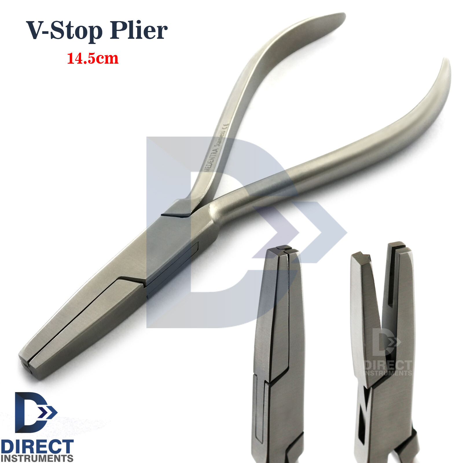 Dental V-Stop Plier Orthodontic Archwire Forming Loop Notch V Bend Braces Tools
