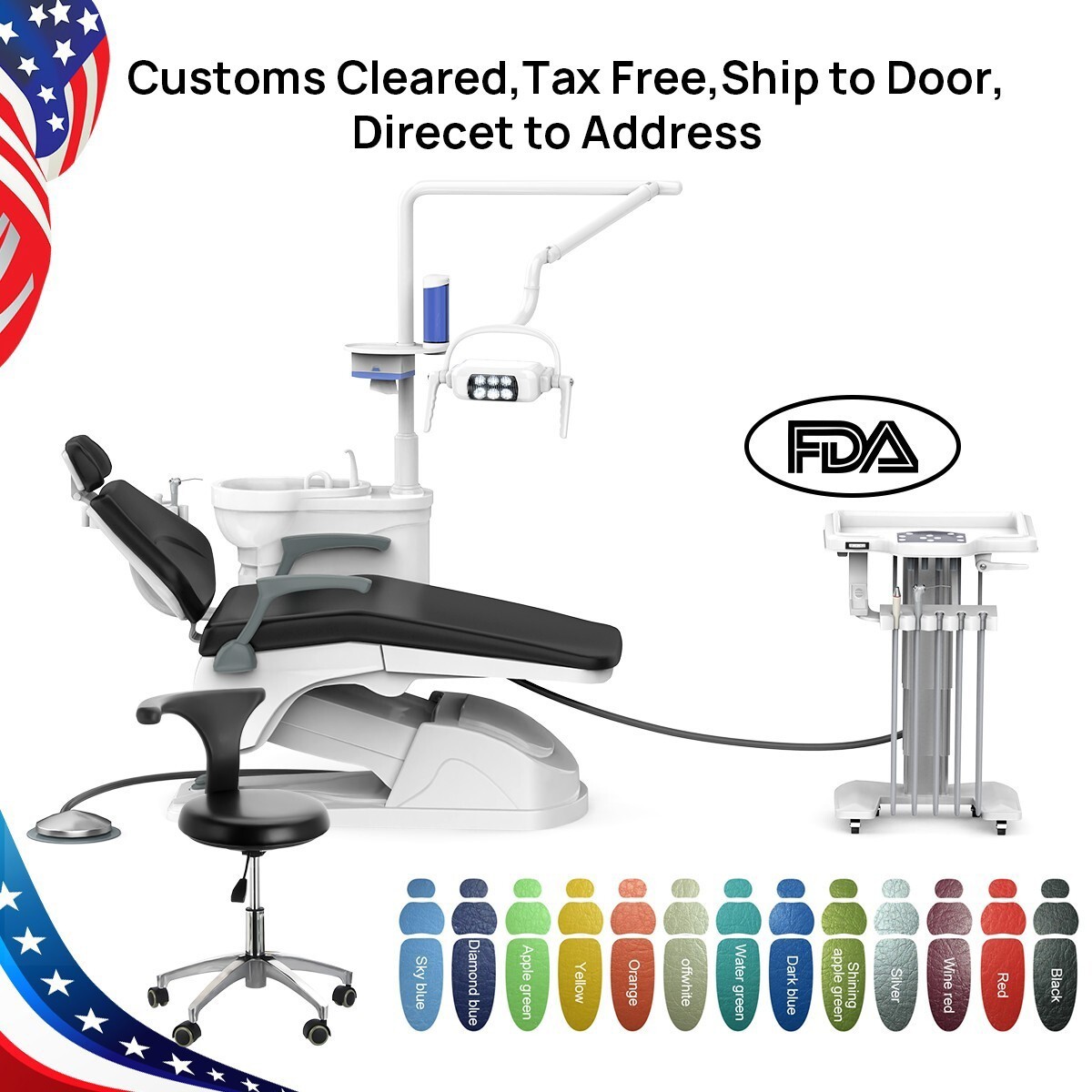 Unidad de silla dental Control de computadora /Unidad de entrega móvil Cart