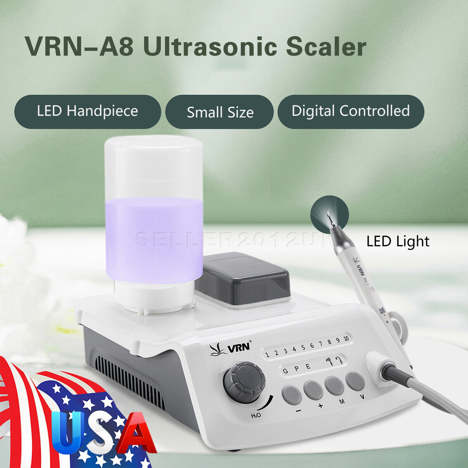 Woodpecker Style Dental LED Ultrasonic Scaler Scaling Perio Endo Handpiece+Tips