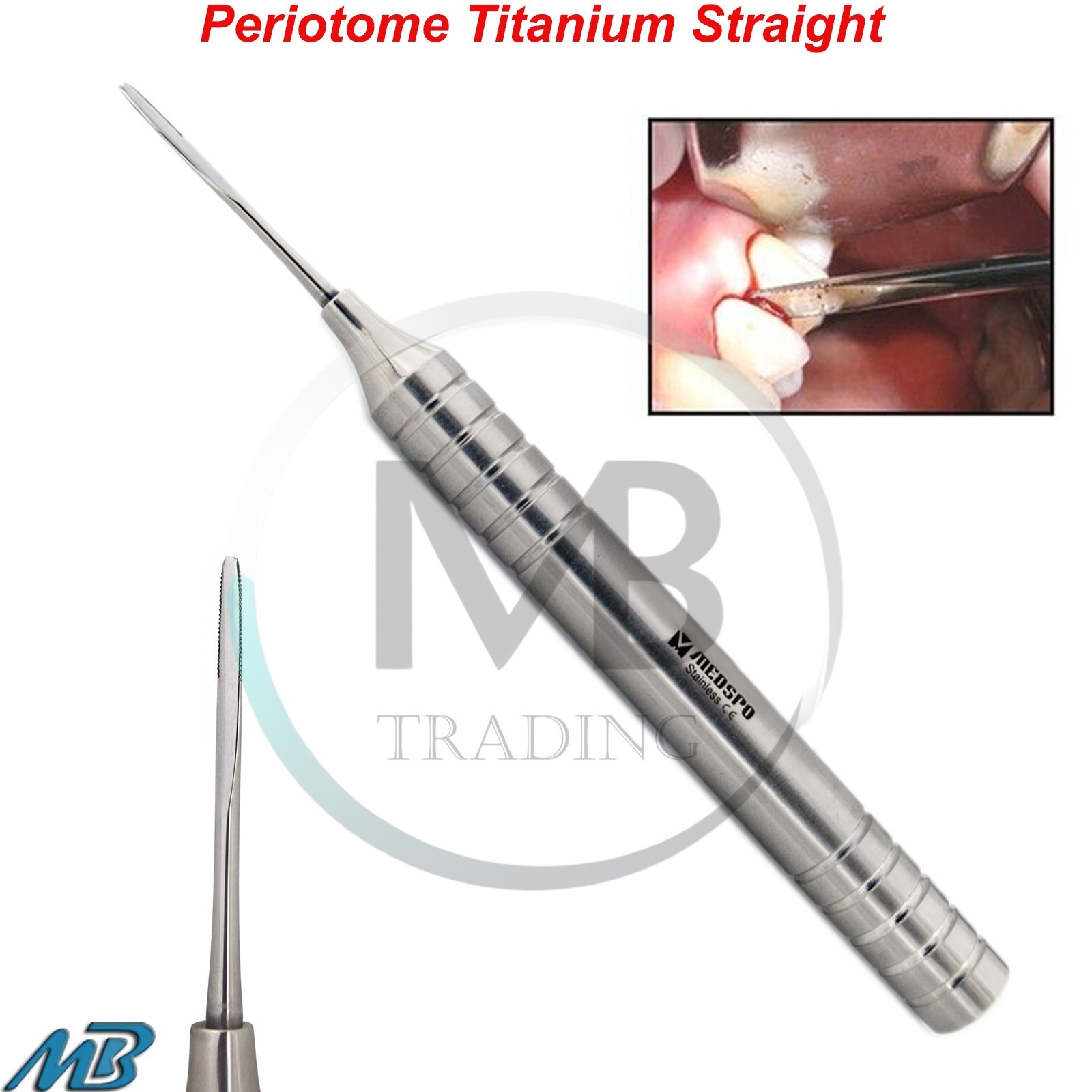 Dental Periodontal Flex Periotome Titanium Straight Implant Surgical Instruments