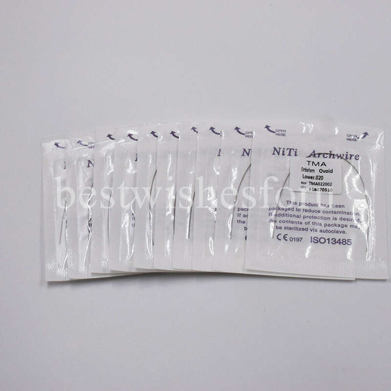 10x Dental Ortho TMA Arch Wire Upper + Lower Titanium Molybdenum Alloy Round