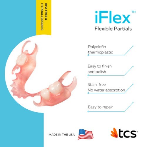 TCS iFlex – Dental Thermoplastic Nylon Resin – Bulk Kilo – Standard Pink