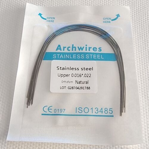 Dental Orthodontic Stainless Steel Wire Round/Rectangular Arch Wires Natural