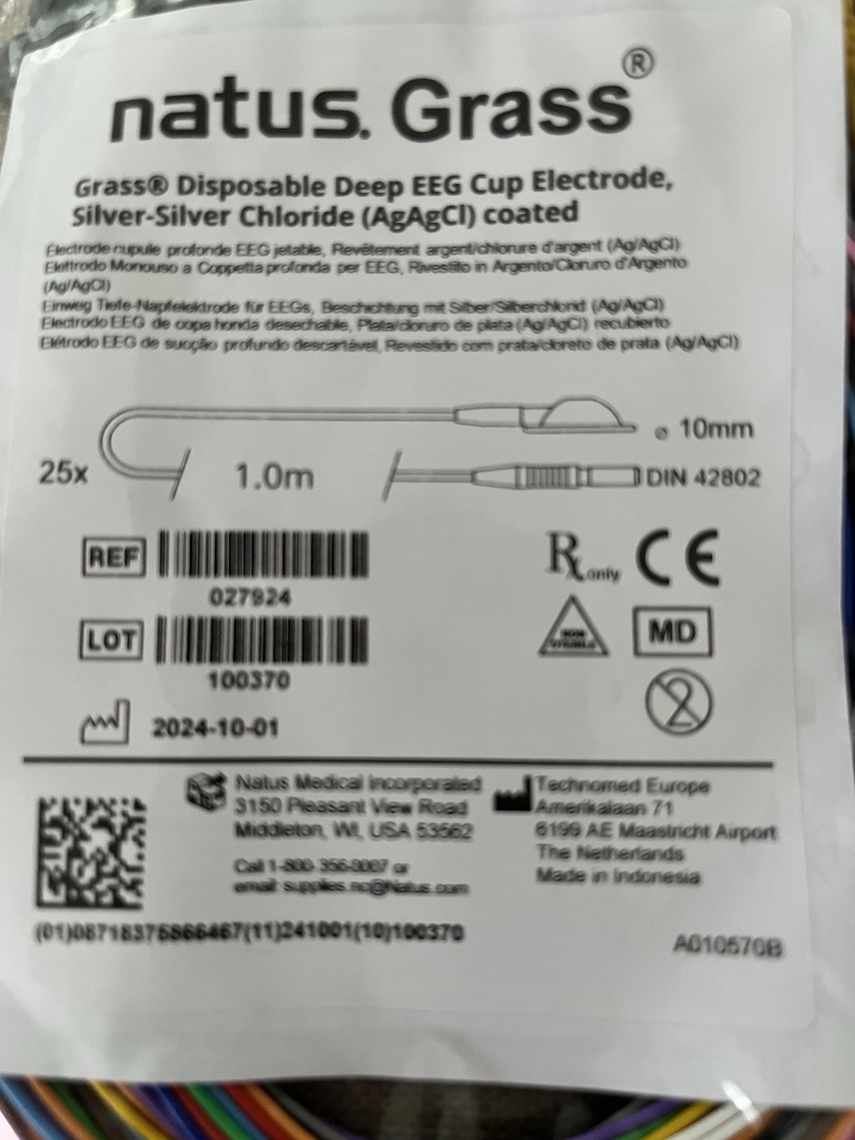 Natus Disposable EEG Electrodes 25 Per Set
