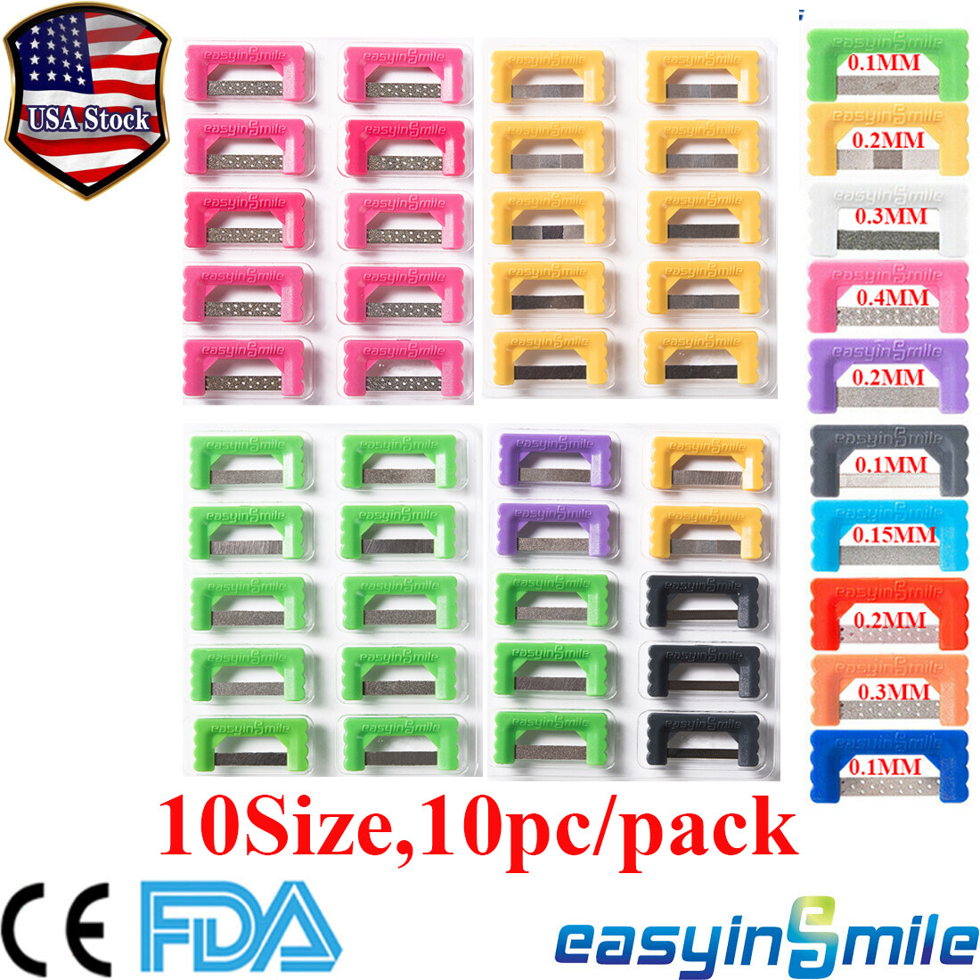 Dental Ortho Polish Strips Interproximal Enamel Reduction IPR Strip Serrated Saw