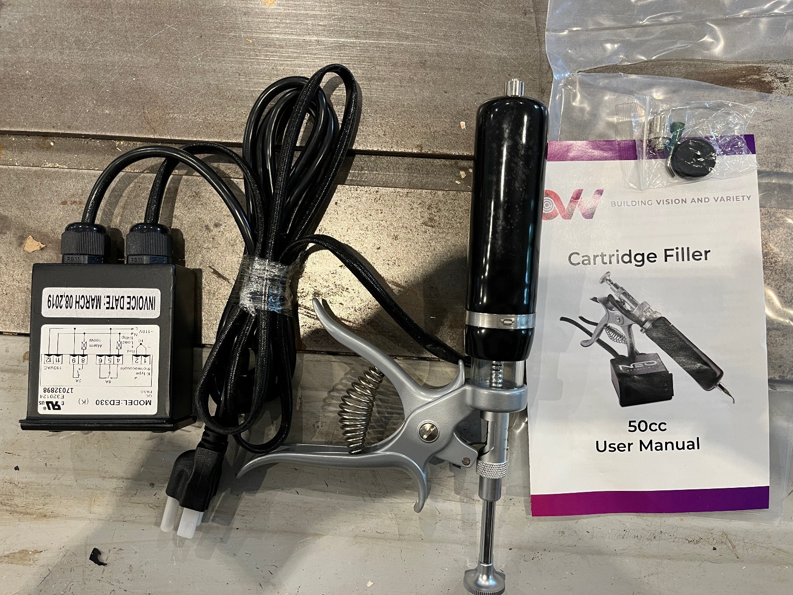 BVV Cartridge Heated Filler 50cc