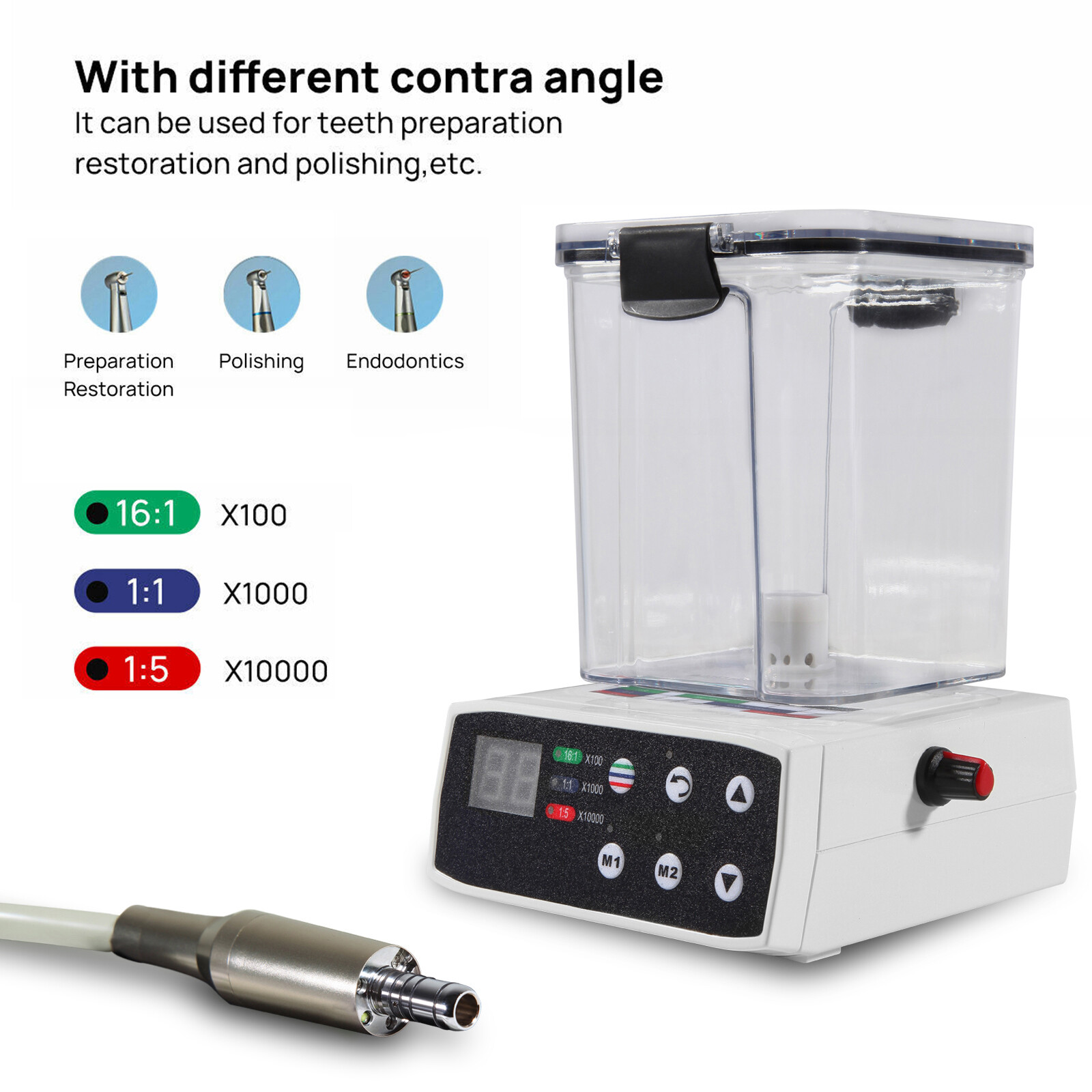 NSK Dental Electric LED Brushless Micro Motor / 1:1 Increasing Handpiece DS