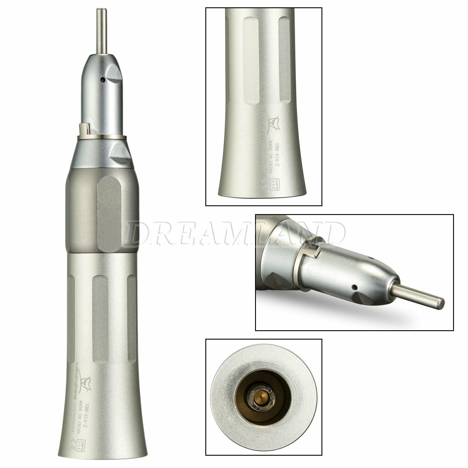 NSK Style Dental Slow Speed Handpiece Straight Nose Cone / Air Motor 4 Hole