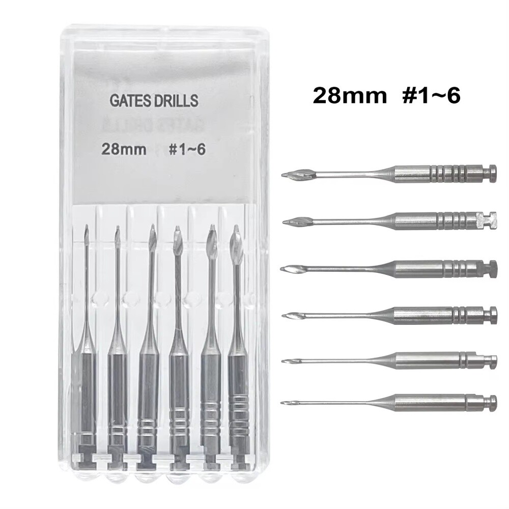 Dental Endodontic Gates Drills Peeso Reamers 32/28mm Stainless Steel Endo Files
