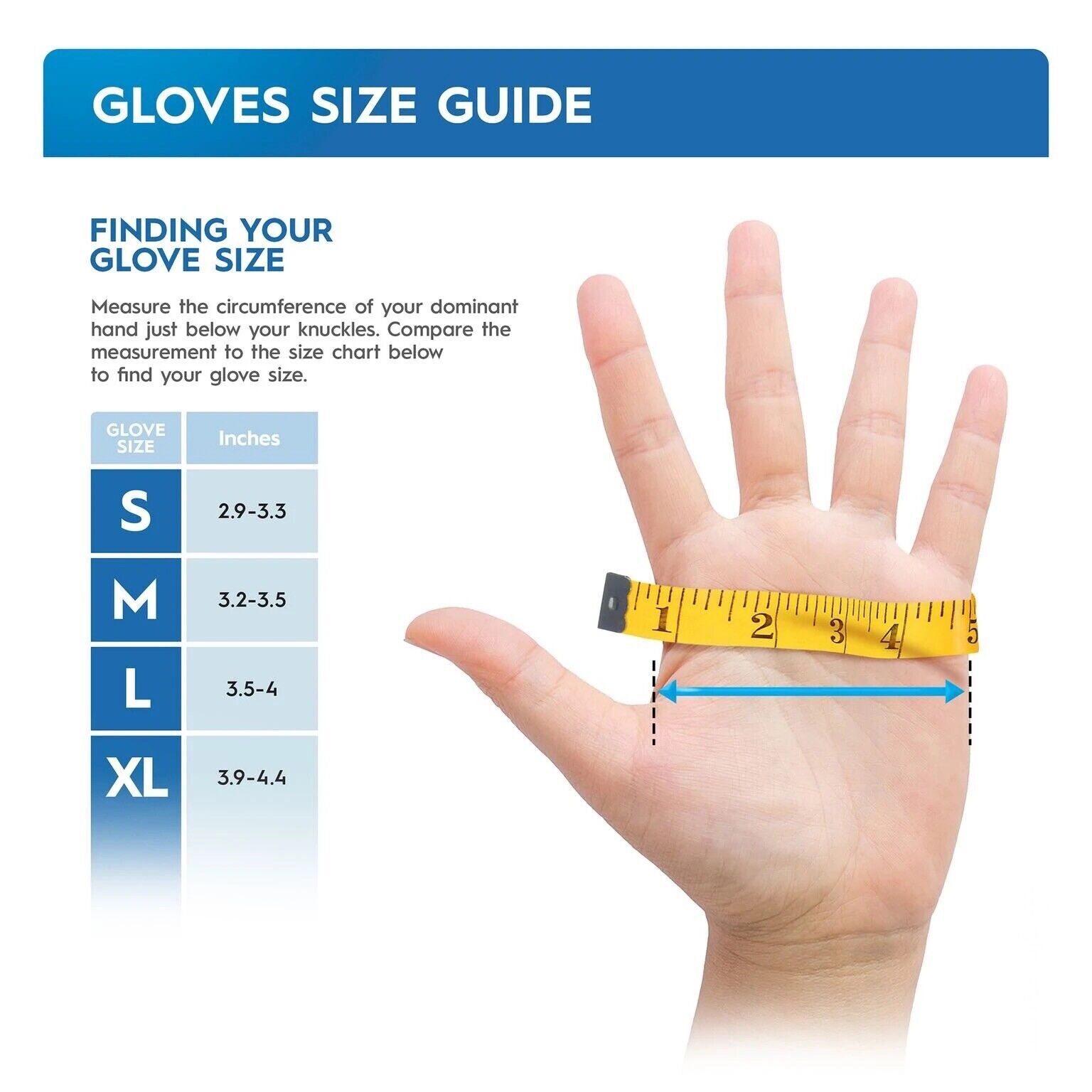Kingfa Blue Nitrile Medical Gloves FDA Powder & Latex Free Disposable 3 mil