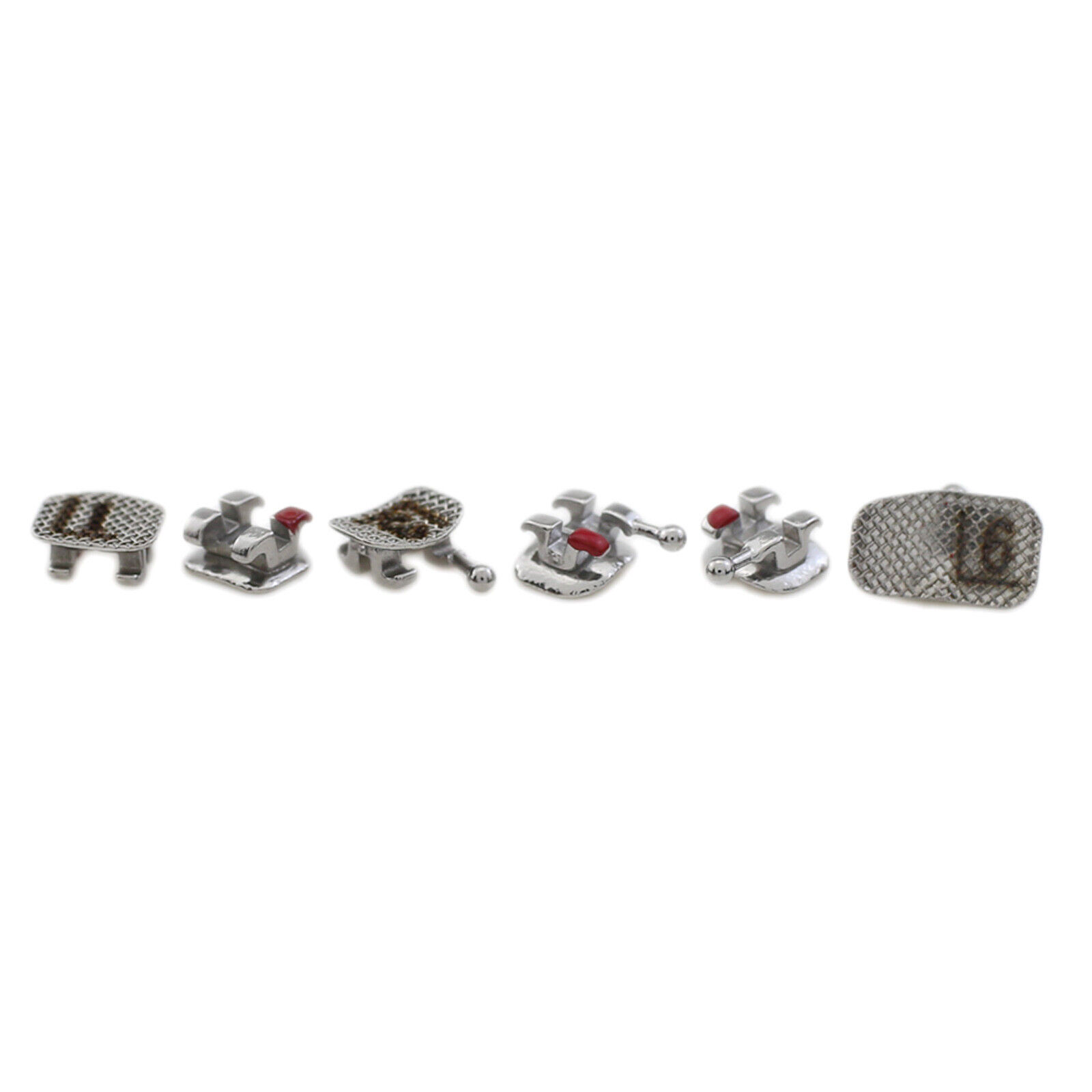 Dental Orthodontic Mini Bracket Metal Brace Buccal Tube Roth MBT 022 345 6-6 MIM