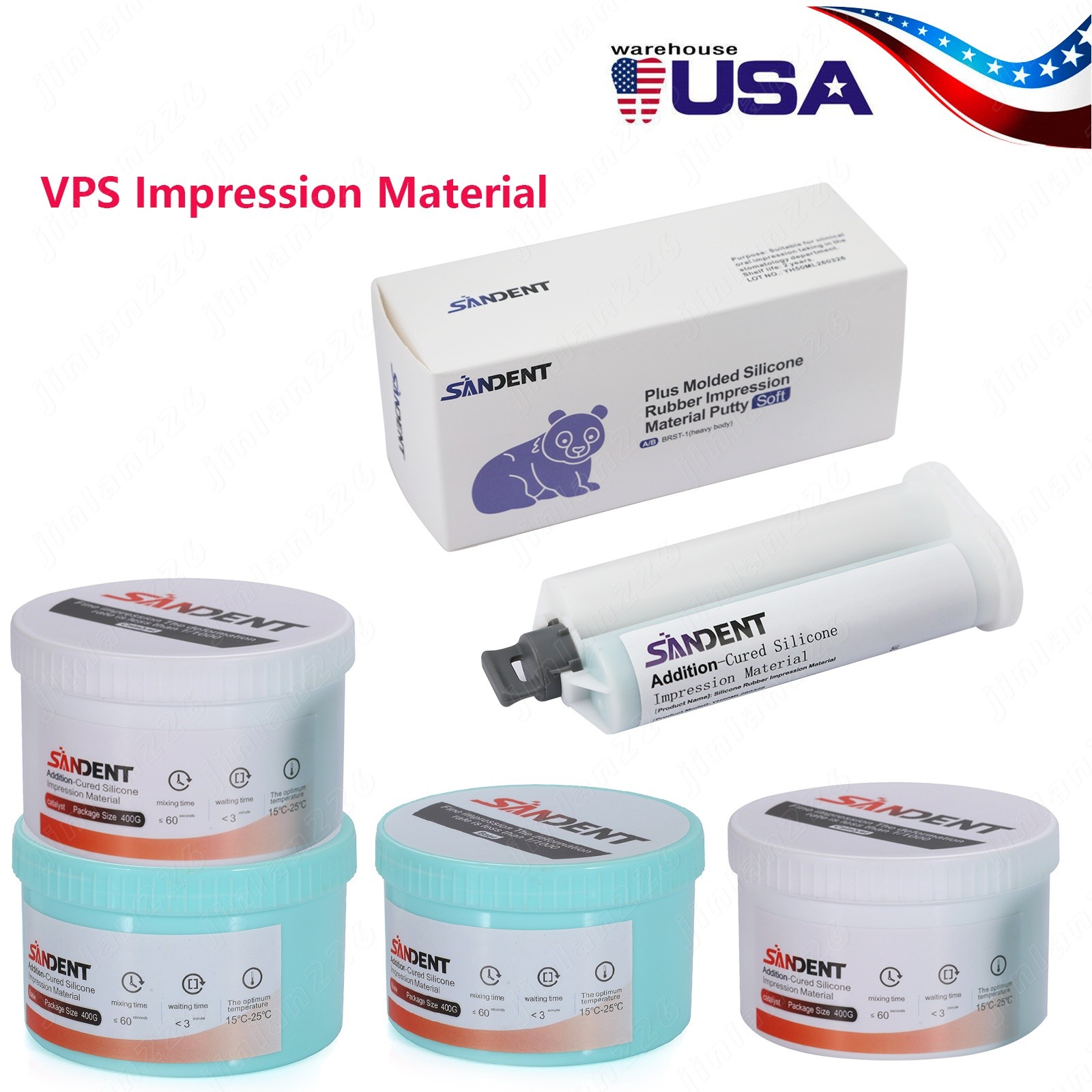 VPS PVS Dental Impression Silicone Material Putty/Cartridge Heavy Body