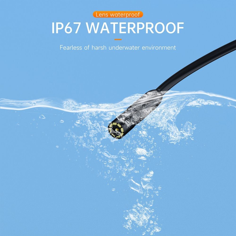 Android Cell Phone/iOS iPhone 15/14/13/12 Endoscope Inspection Camera Waterproof
