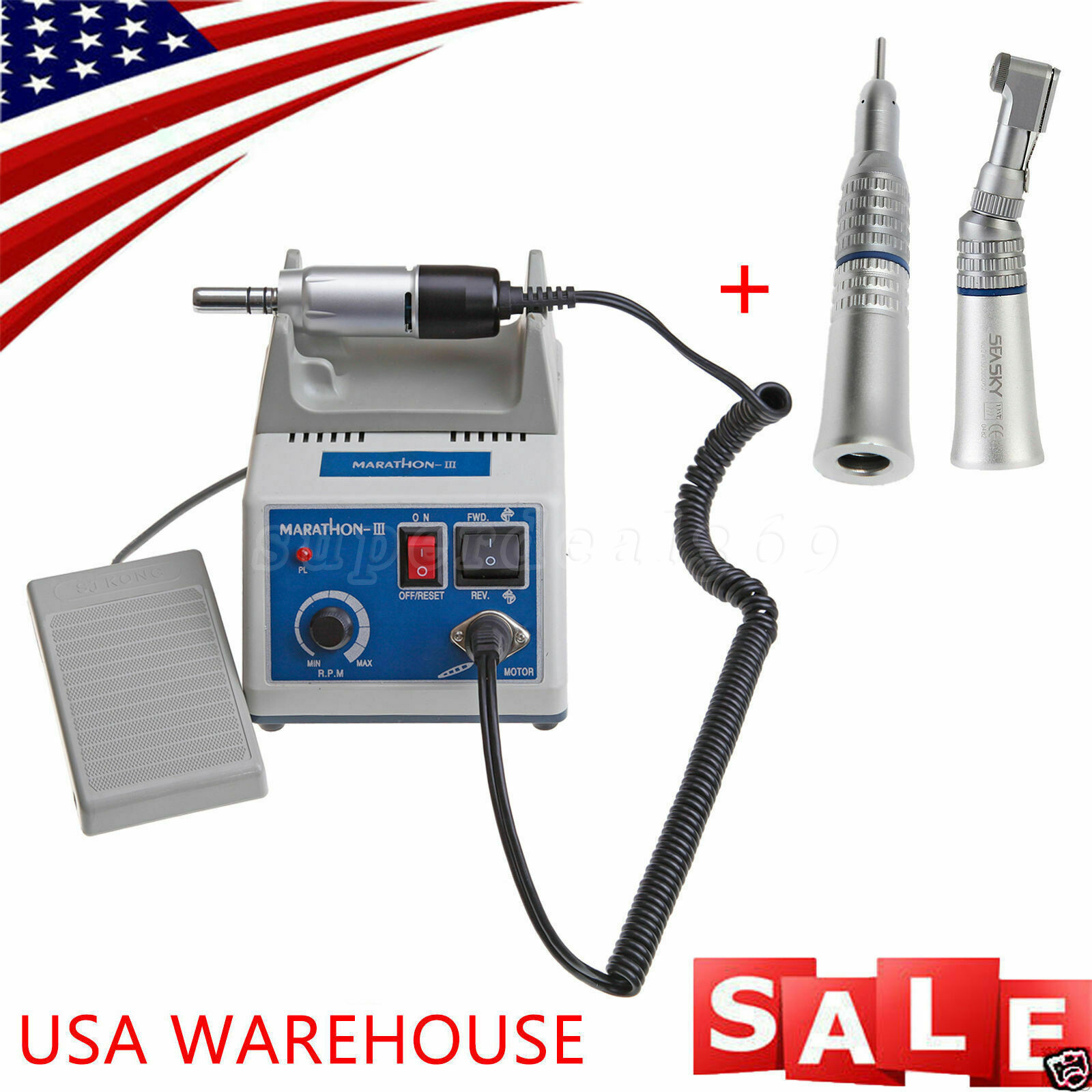 Dental Lab Marathon Electric Micromotor Polisher N3 /35K RPM Polishing Handpiece