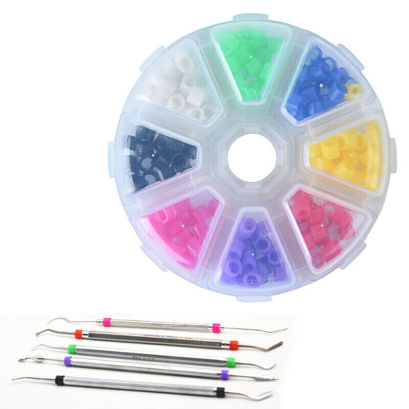 Dental Autoclavable Silicone Instrument Color Code Ring Multi-Color Rubber 135ºC