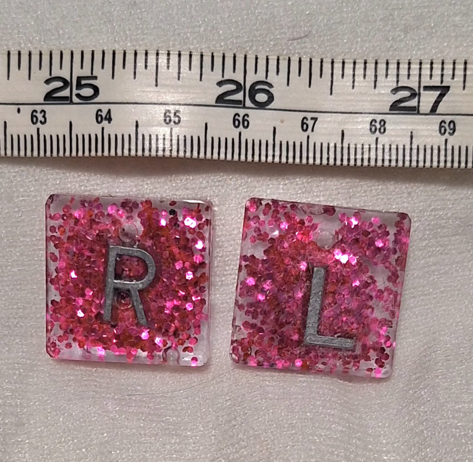 X-ray Markers- Glitter-No Initials, Cute Pink X-ray Marker Set