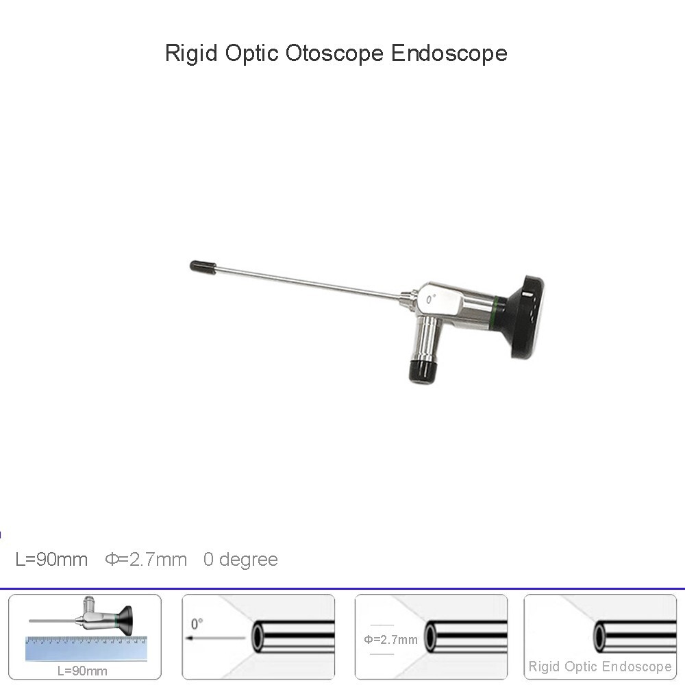 0 degree 2.7*90mm Rigid HD Otoscope Diagnosis Instrument- Medical ENT Endoscope
