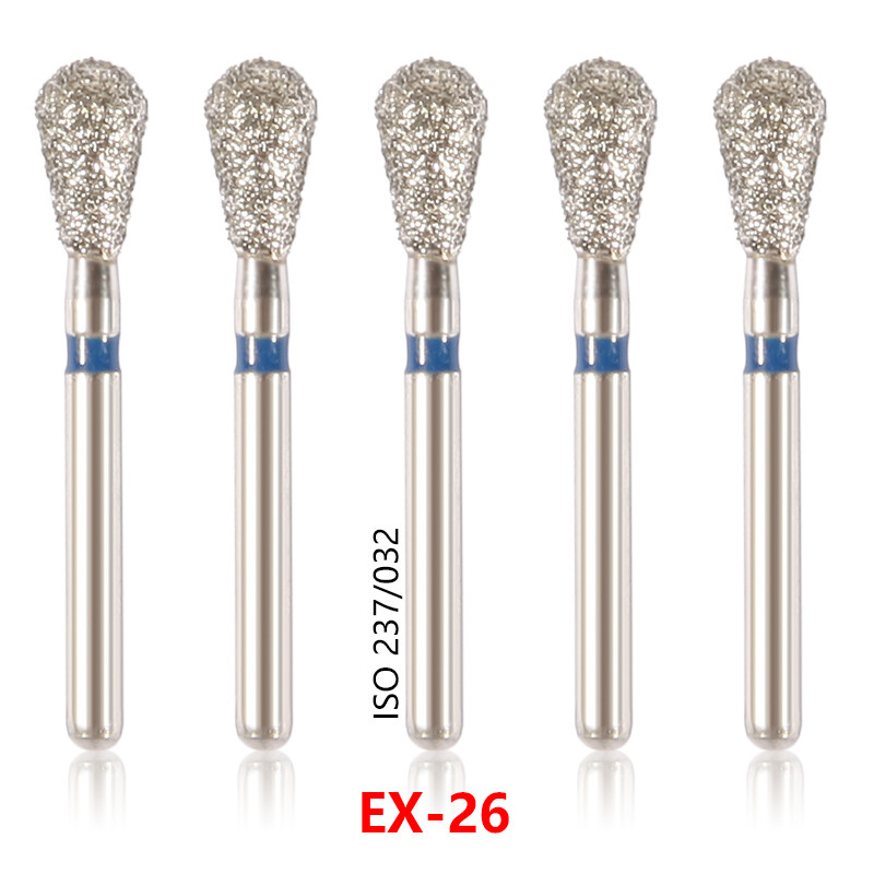 5pcs/pack Dental Turbine Diamond Burs FG For High Speed Handpiece EX-26 SPecial