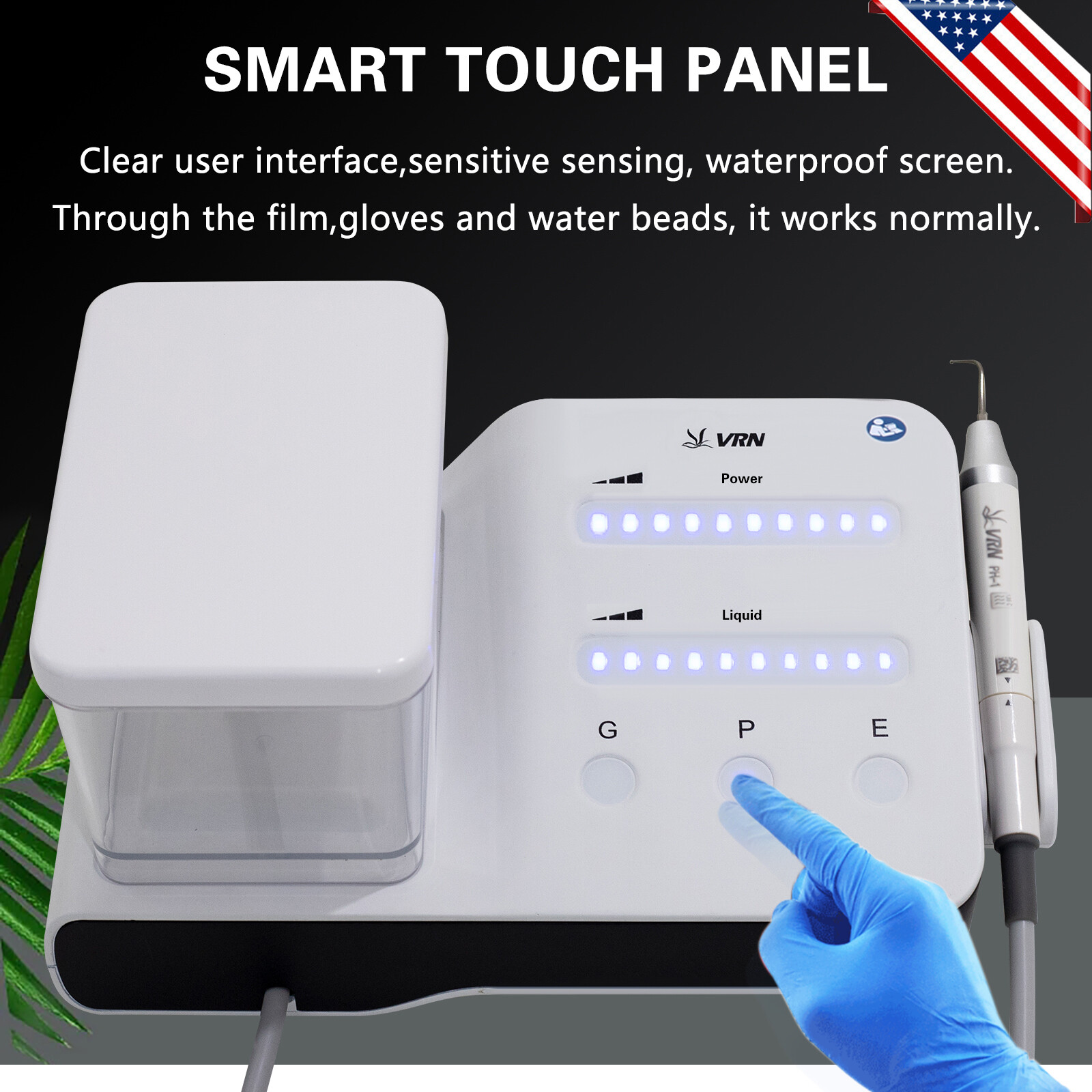 LED Dental Ultrasonic Piezo Scaler Handpiece Bottles Fit EMS Cavitron Woodpecker
