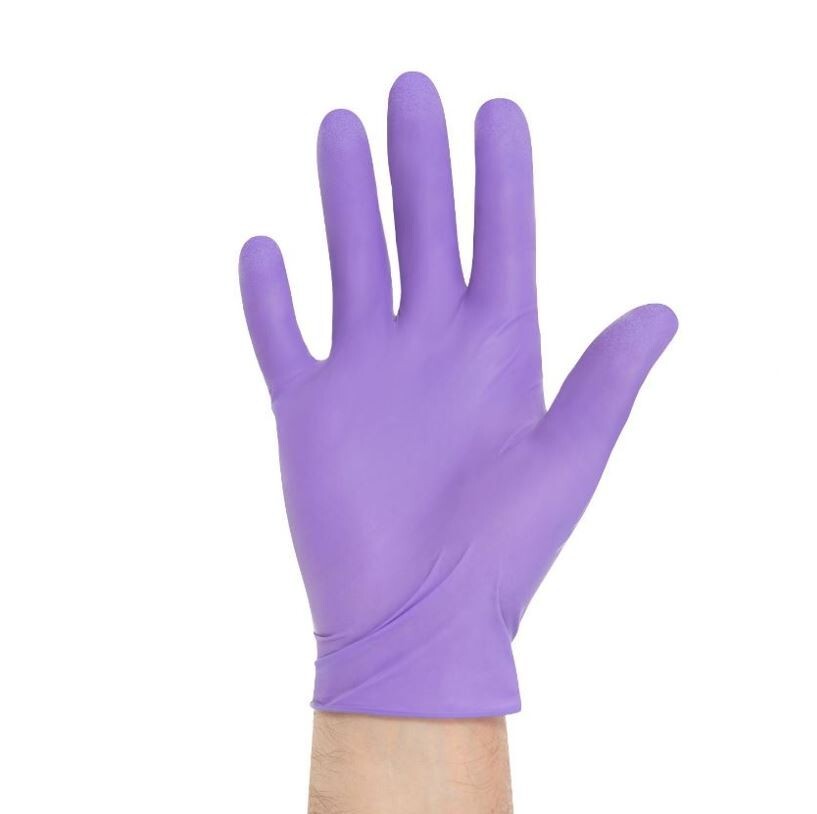 *500-Pieces* Halyard Purple Powder-Free Nitrile Exam Gloves Large 55083