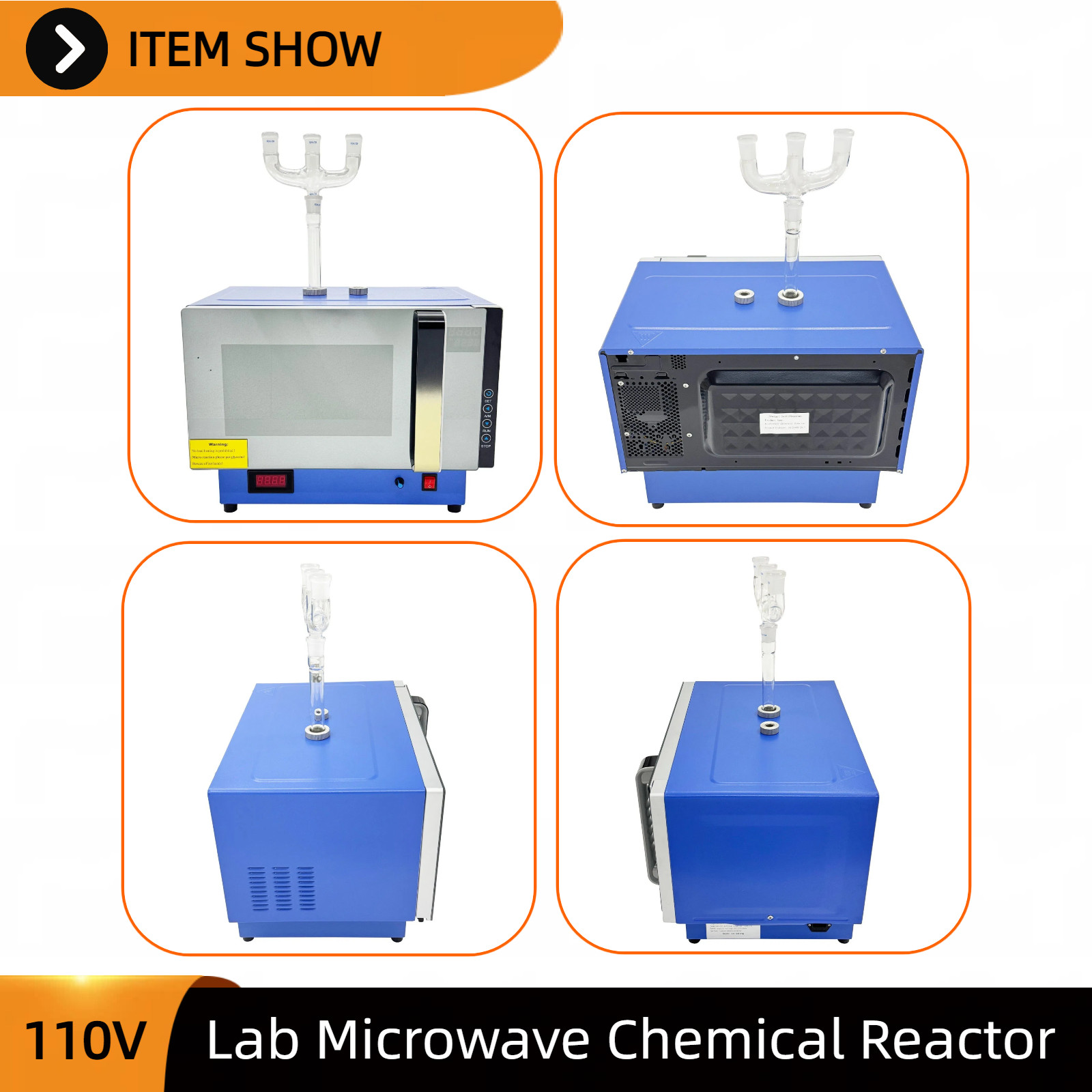 110V Variable Frequency Microwave Synthesizer 30-Segment Temp Control for Lab