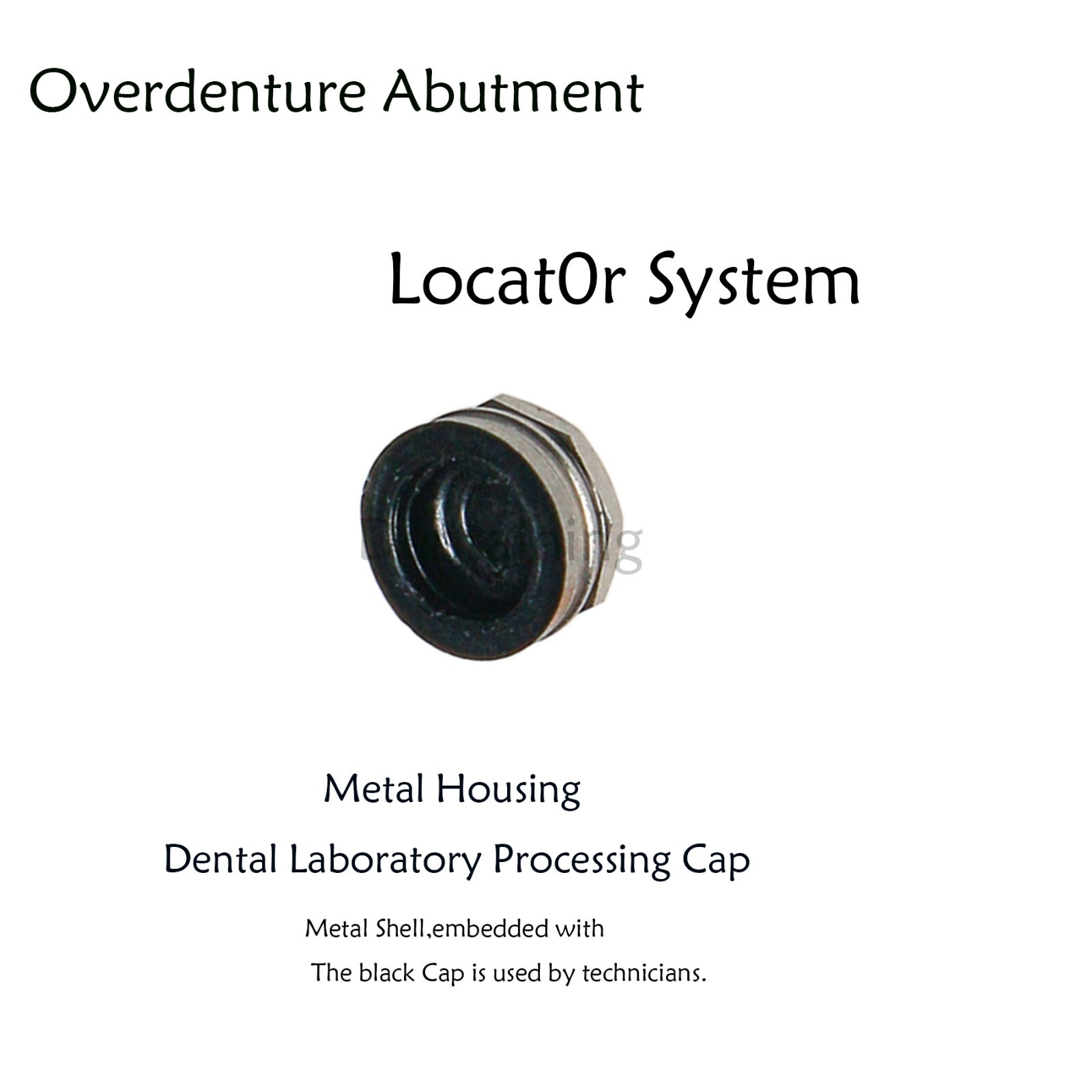 US Dental overdenture Locator Abutment Retention Caps Male Caps Insert Set 20Pcs