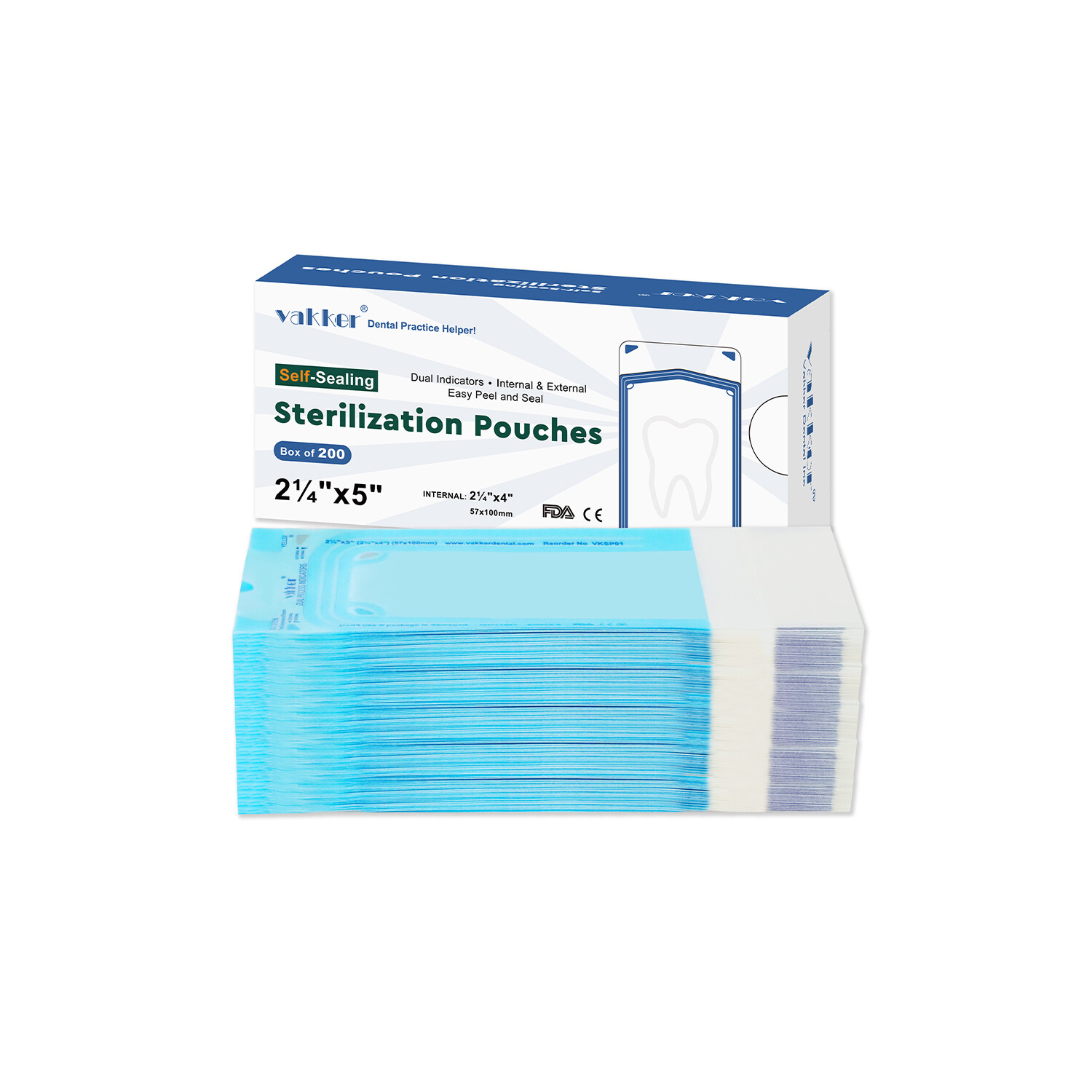 Self Sterilization Pouches Autoclave, Medical Sterilizer Bags Dental Tattoo Nail