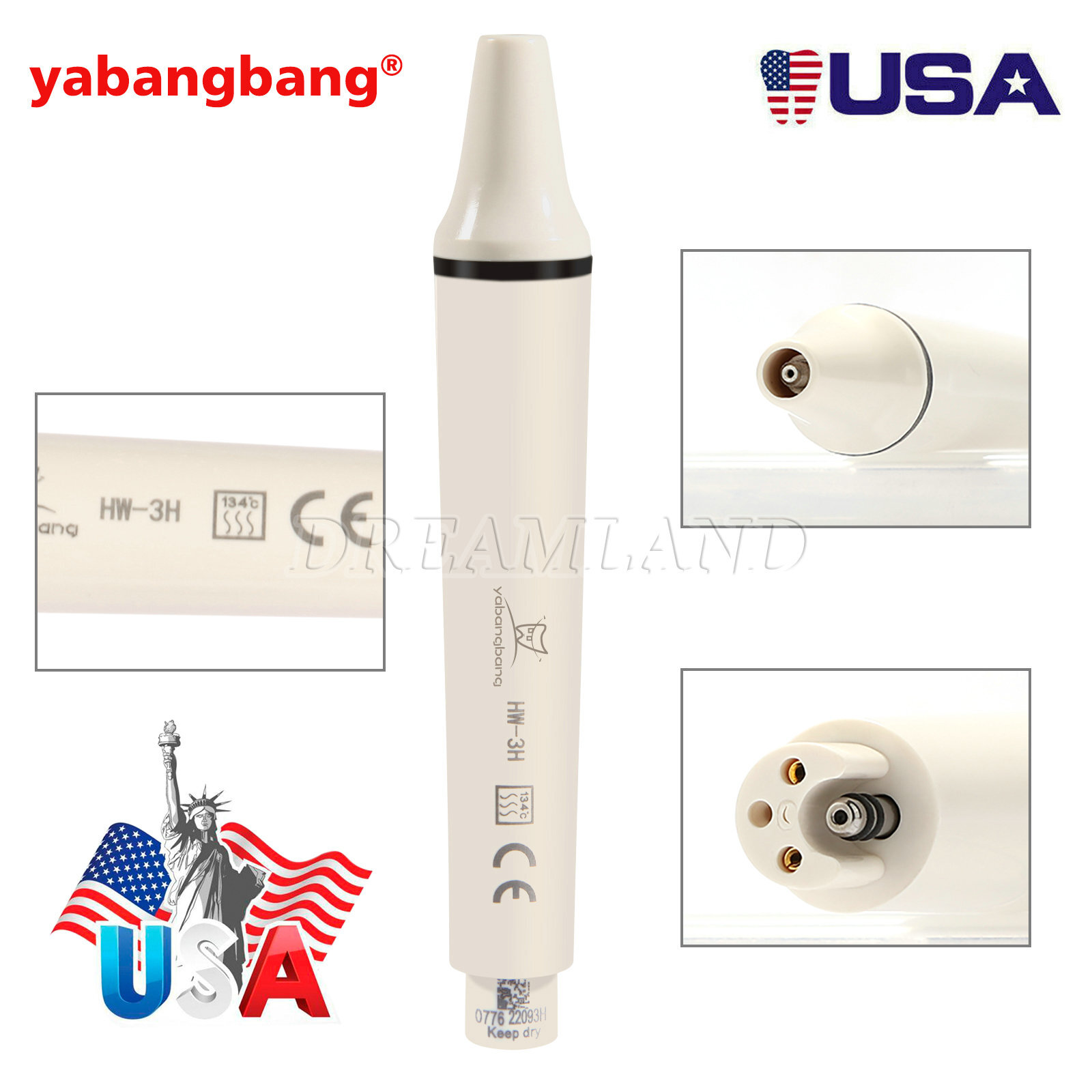Dental Ultrasonic Scaler Handpiece Piezo HW-3H For SKYSEA/EMS SK