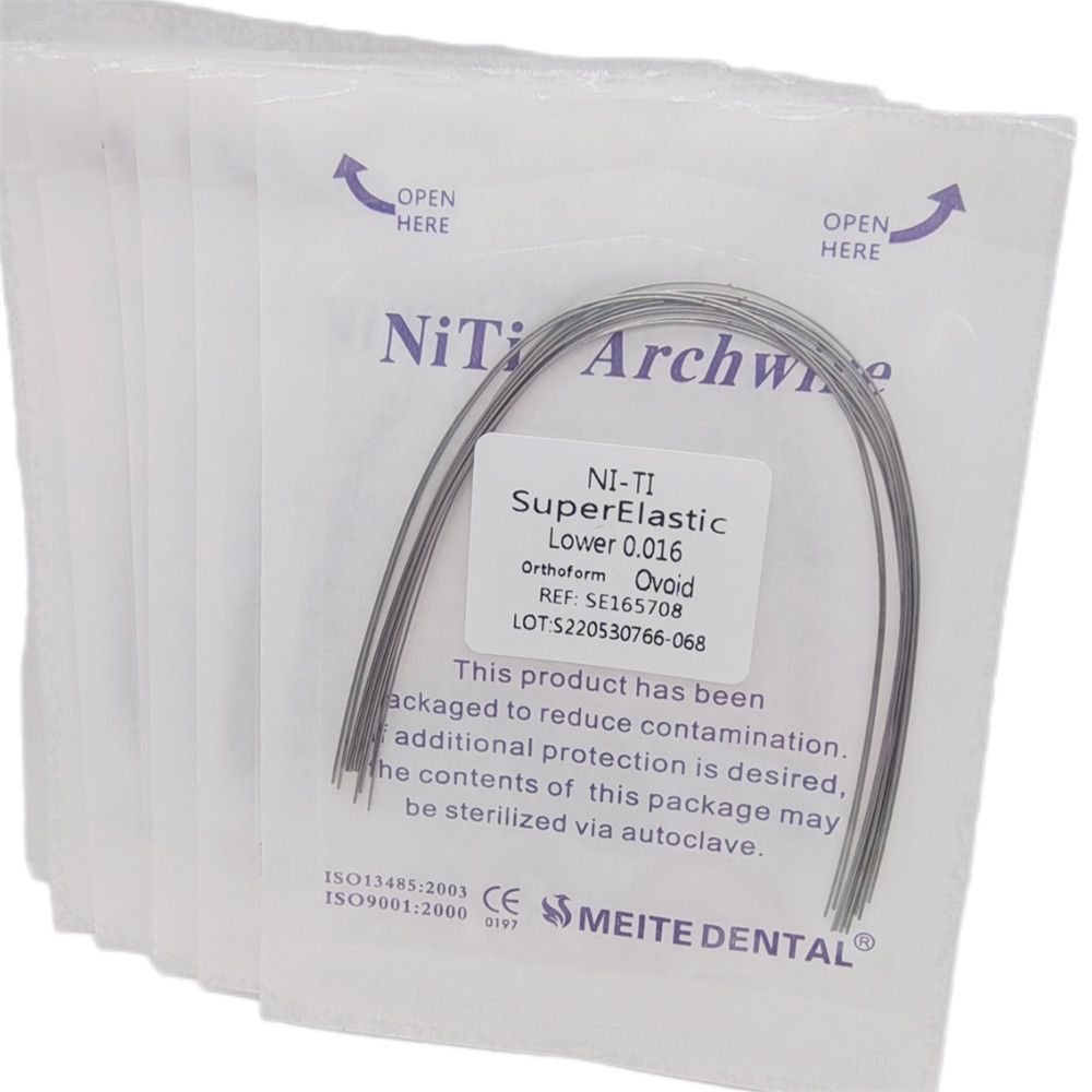 100Bags Dental Orthodontic Super Elastic Niti Round Arch Wire Ovoid/Nature Form