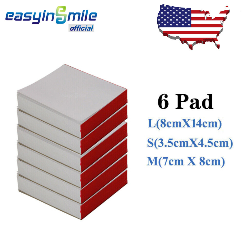 Dental Mixing Pad Poly-Coated Paper Disposable 2 Sides S/M EASYINSMILE 6 PACK