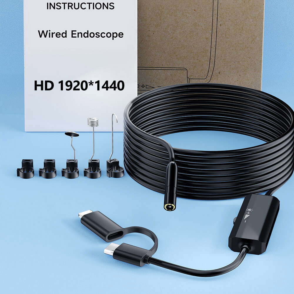 Android Cell Phone/iOS iPhone 15/14/13/12 Endoscope Inspection Camera Waterproof