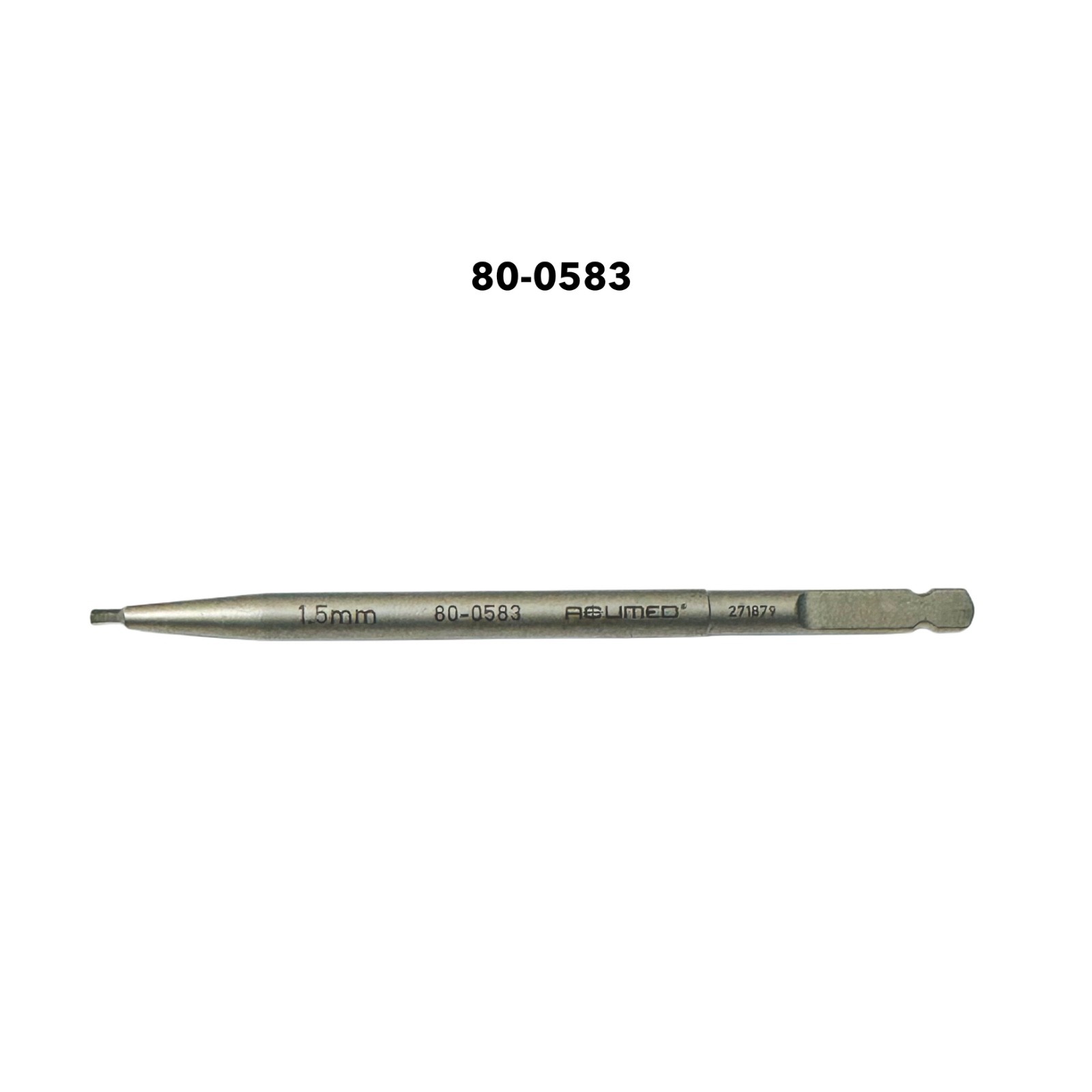 ACUMED 80-0583 1.5 mm Quick Release Solid Hex Driver Instrument