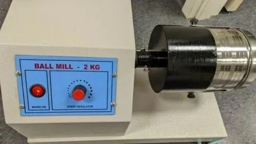 110v /220v Laboratory Ball Mill 2 kg Heavy Duty 10(15mm) & 35(8mm) SS Balls