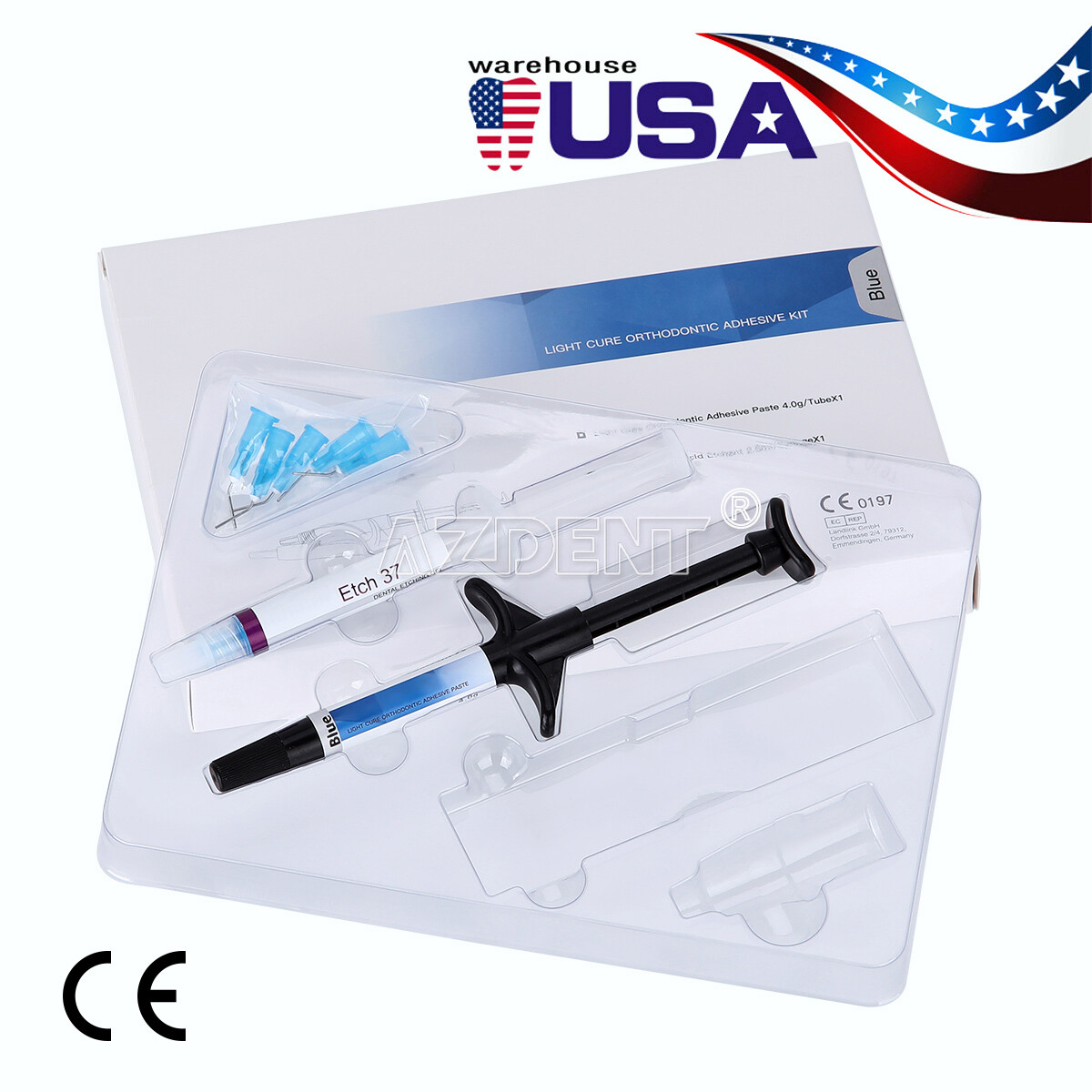 Dental Light Cure Orthodontic Adhesive Kit Blue Dentex