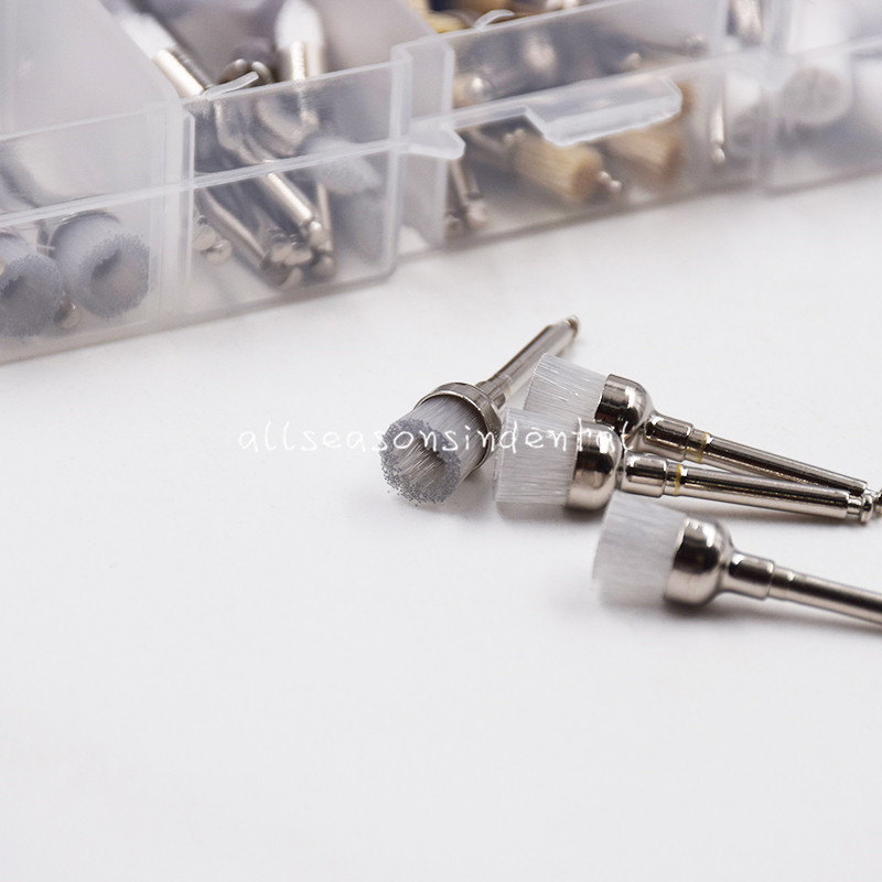 100 Pcs Dental Disposable Prophy Brush Cup Polishing Polisher 10 Mixed Types