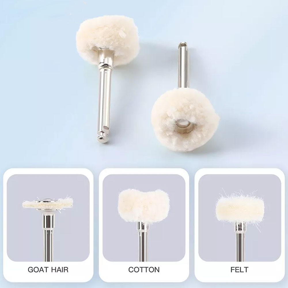 Dental Polishing Brush Wheel Goat Hair/Felt/Cotton – Contra Angle RA Latch Type