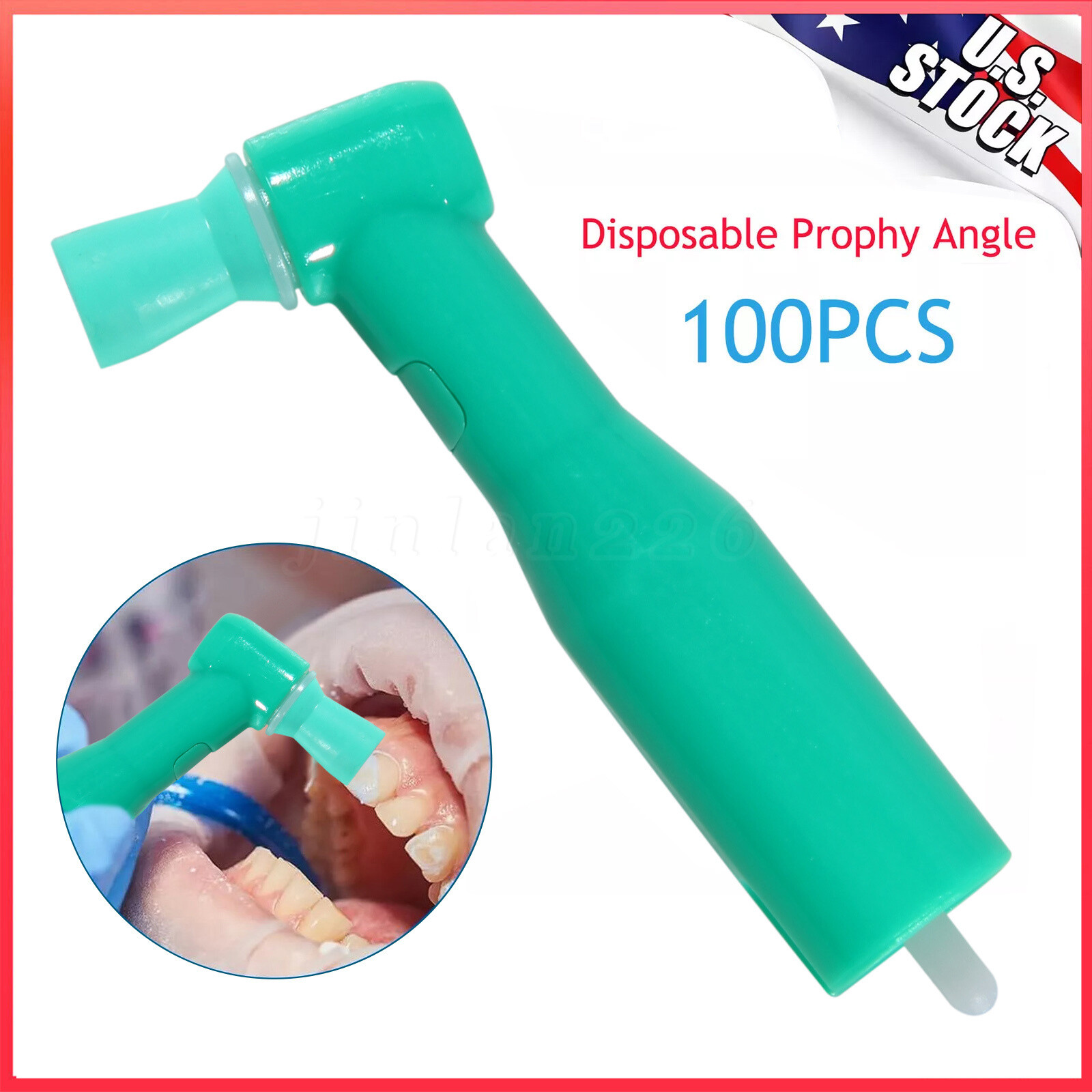Dental Disposable Prophy Angles Regular Latex Free Contra Angle 105° – 500pcs