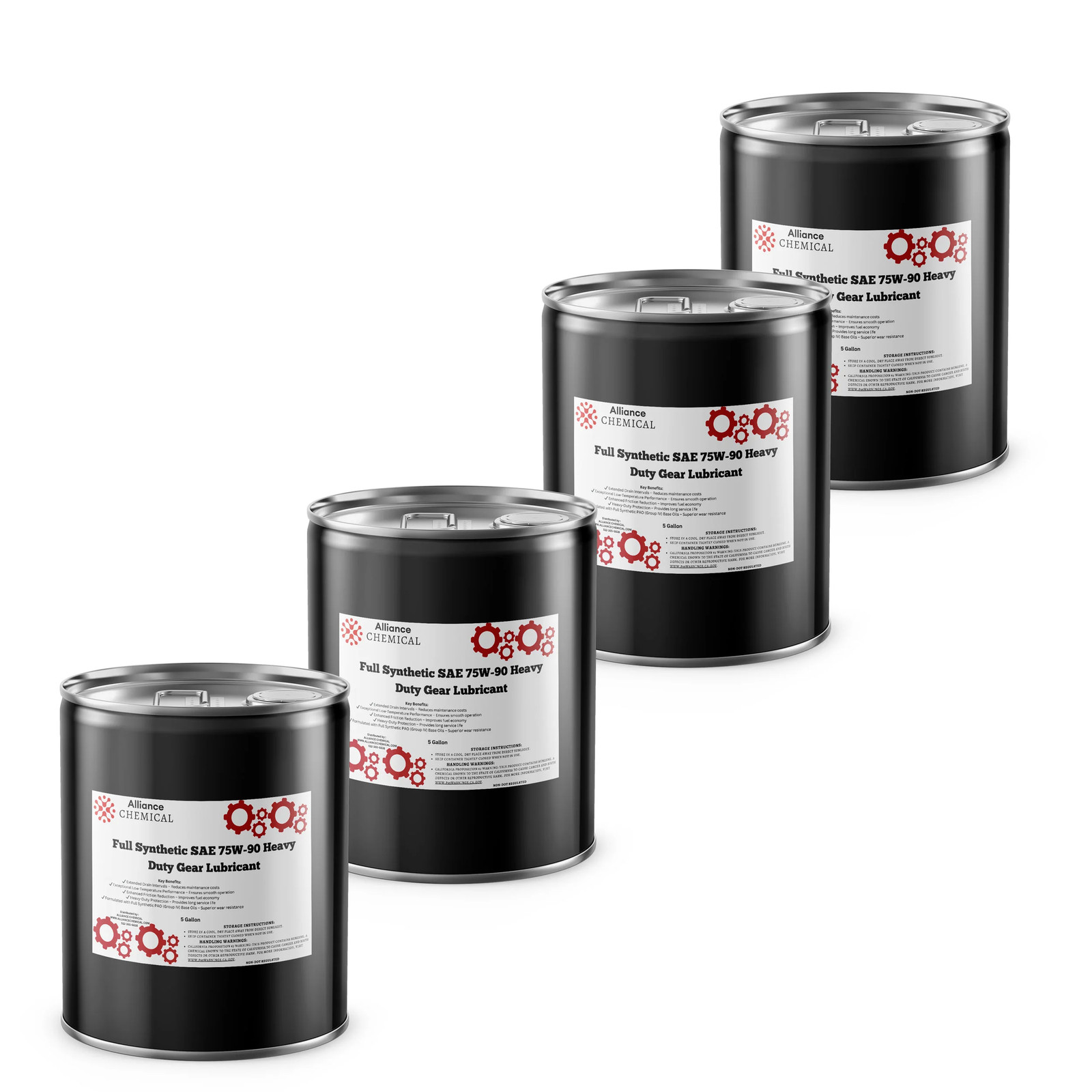 Full Synthetic SAE 75W-90 Heavy Duty Gear Lubricant – 4 x 5 Gallon Pails