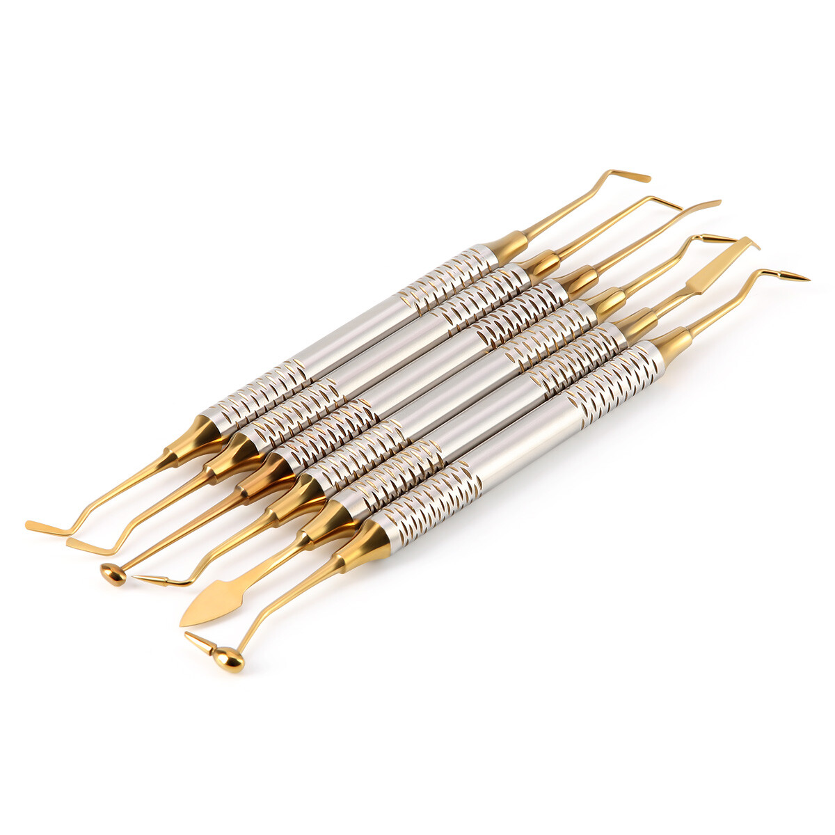 6pcs/set Dental Composite Resin Filling Spatula Repair Restorative Instruments