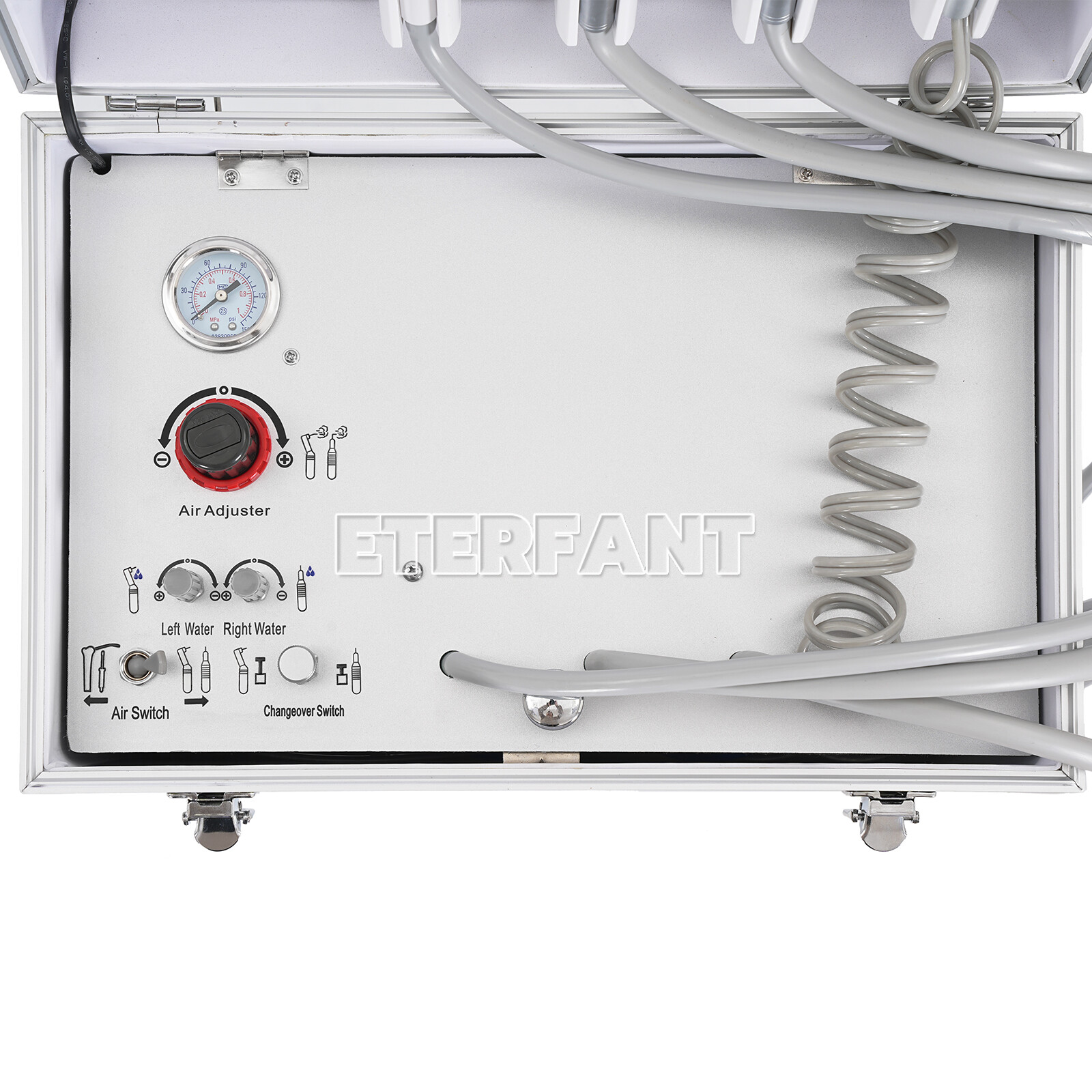 BD-402 Portable Dental Delivery Unit Air Compressor Suction System 4 Holes