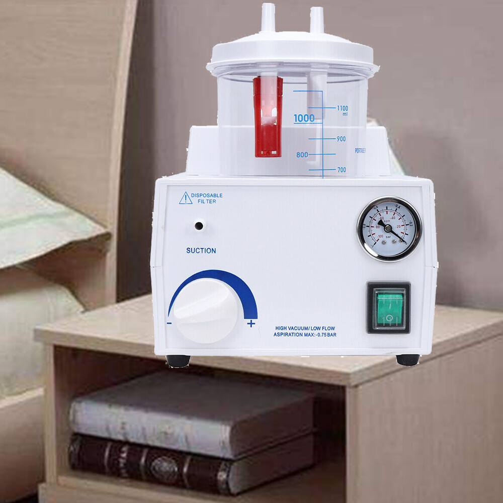 Vacuum Phlegm Quiet Suction Unit Portable Medical Emergency Aspirator Machine
