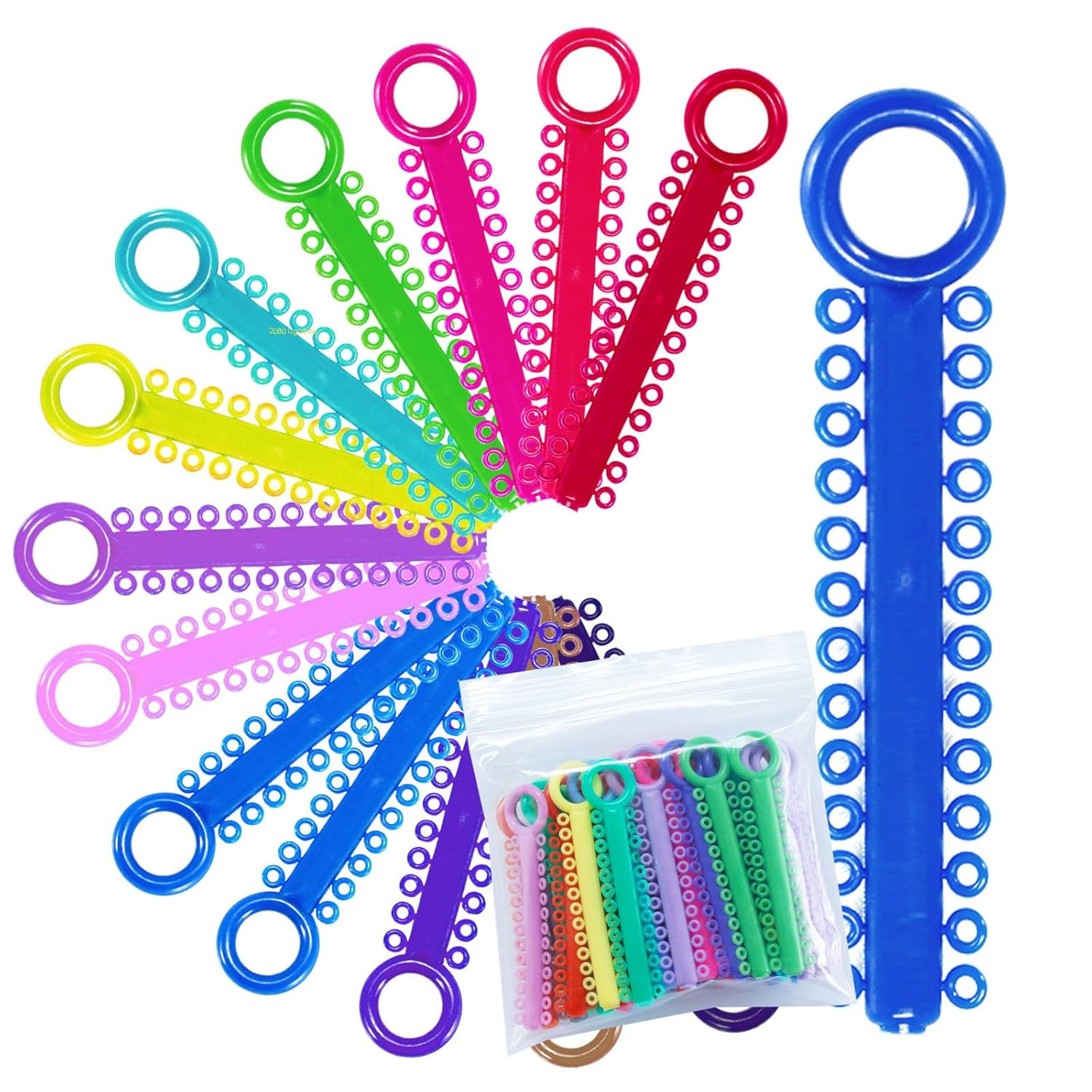 1040 Power Sticks Ligature Ties Orthodontic Ligature O-Ties, Elastic Ligature Ba