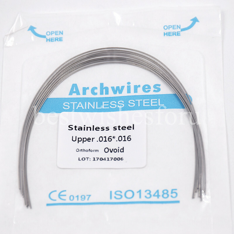 Dental Orthodontic Stainless Steel Form 24 Sizes Arch Wires Rectangular Ovoid
